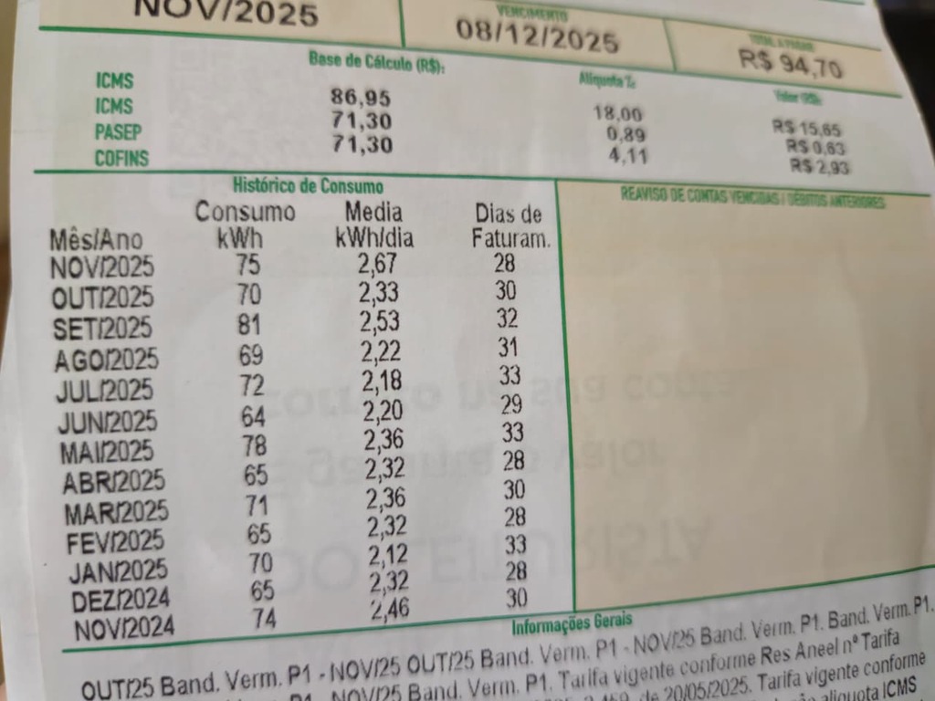 Preço da energia elétrica vai reduzir em dezembro